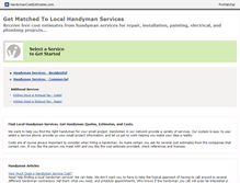 Tablet Screenshot of handymancostestimates.com